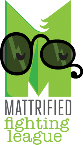 Logo for the Mattrified Fighting League.